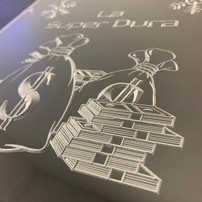 Sound Authority Plexiglass - 10" x 10" 3D Engraved Acrylic Window For Subwoofer Box