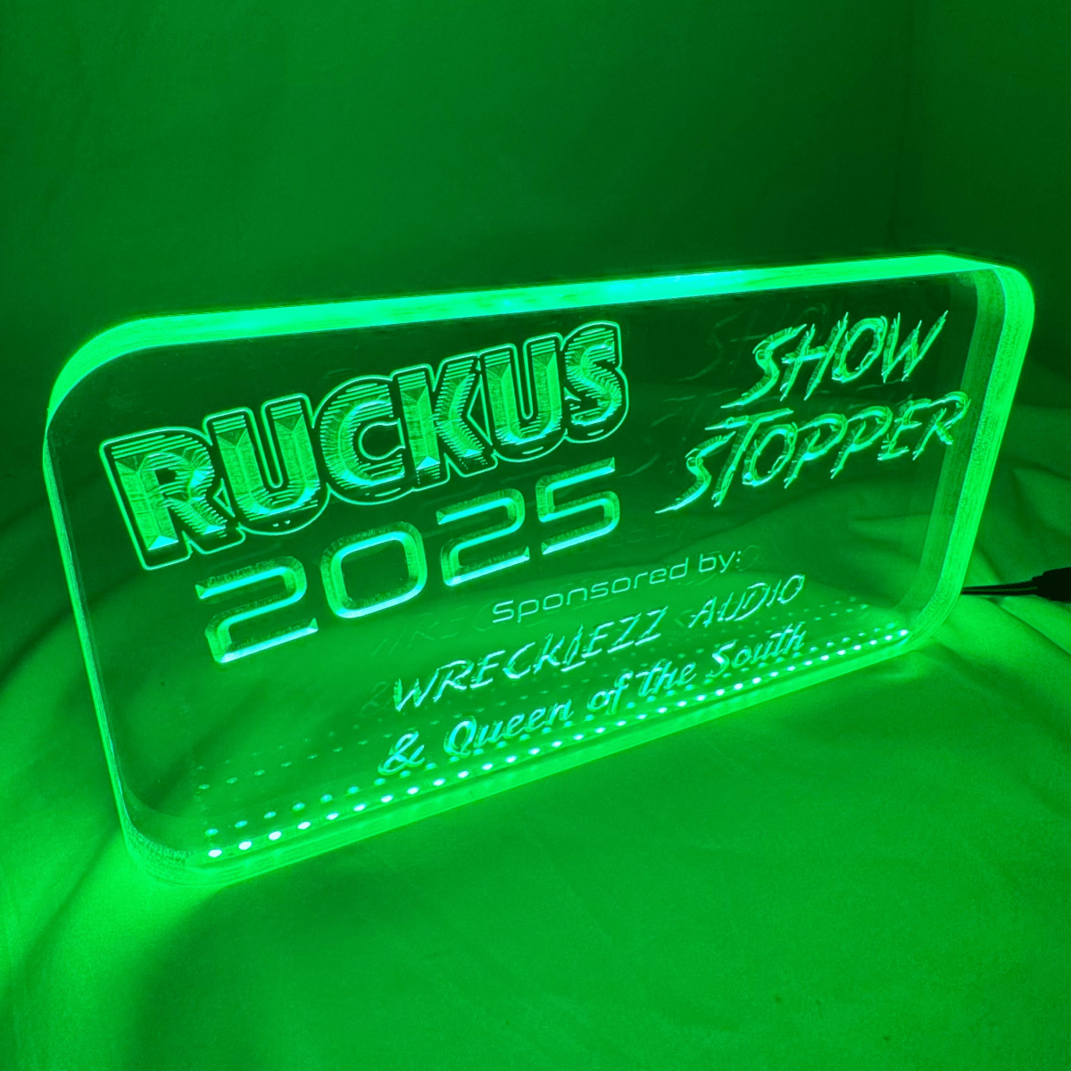 Sound Authority Plexiglass - 10" x 5" 3D Engraved Acrylic Window For Subwoofer Box - EZ DB's Designs