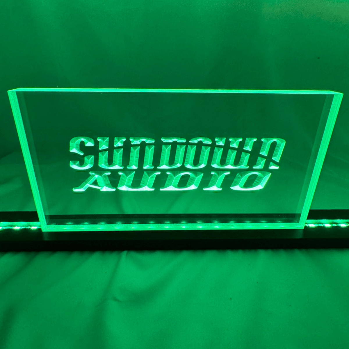 Sound Authority Plexiglass - 10" x 5" 3D Engraved Acrylic Window For Subwoofer Box - EZ DB's Designs