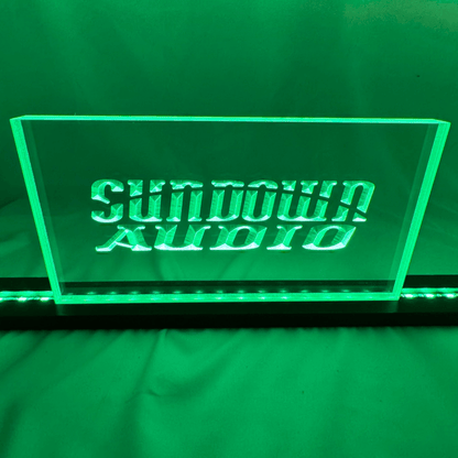 Sound Authority Plexiglass - 10" x 5" 3D Engraved Acrylic Window For Subwoofer Box - EZ DB's Designs