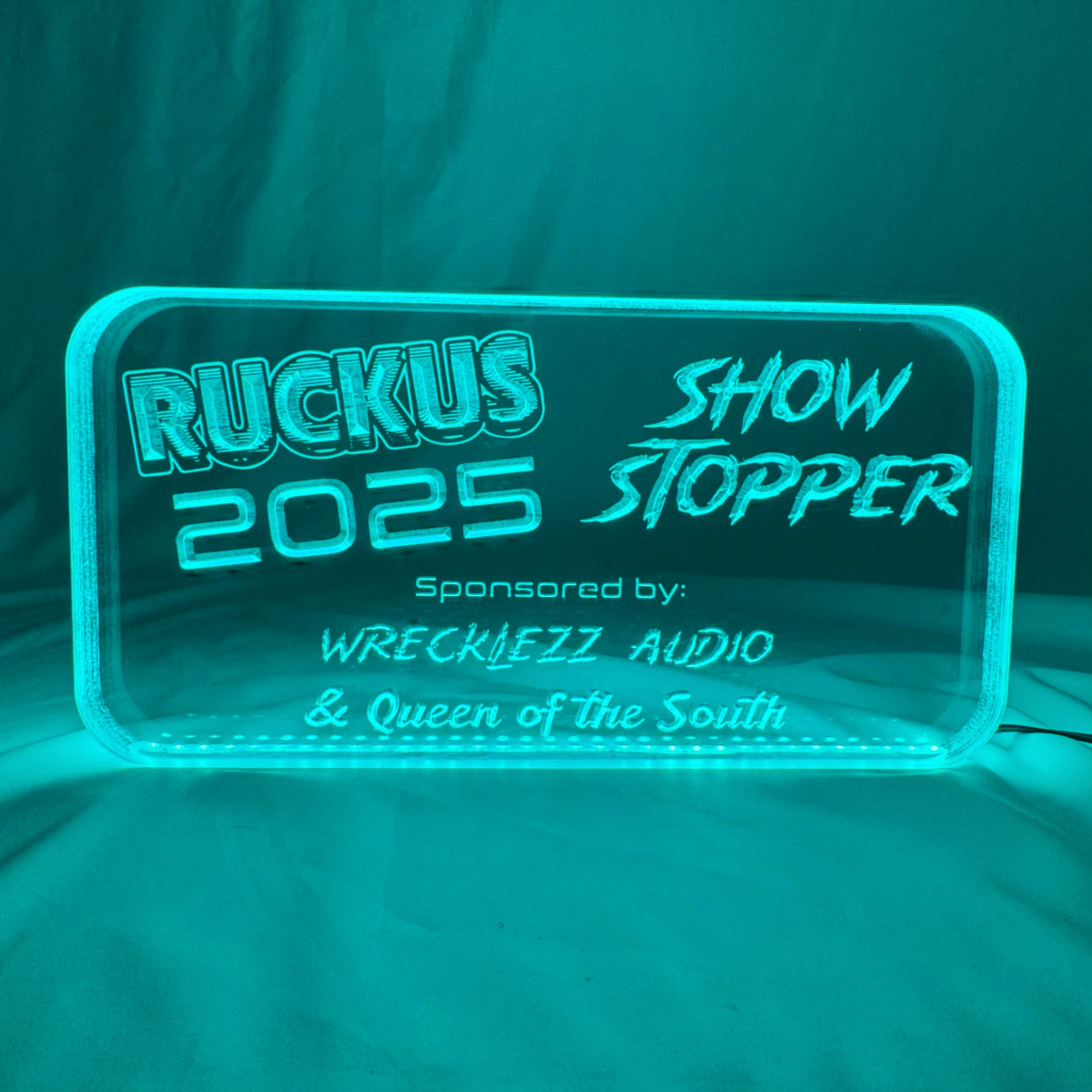 Sound Authority Plexiglass - 10" x 5" 3D Engraved Acrylic Window For Subwoofer Box - EZ DB's Designs