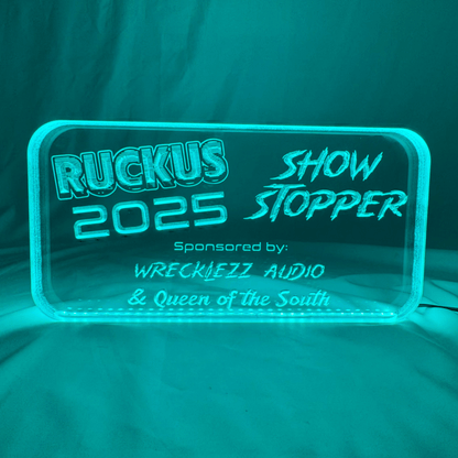 Sound Authority Plexiglass - 10" x 5" 3D Engraved Acrylic Window For Subwoofer Box - EZ DB's Designs