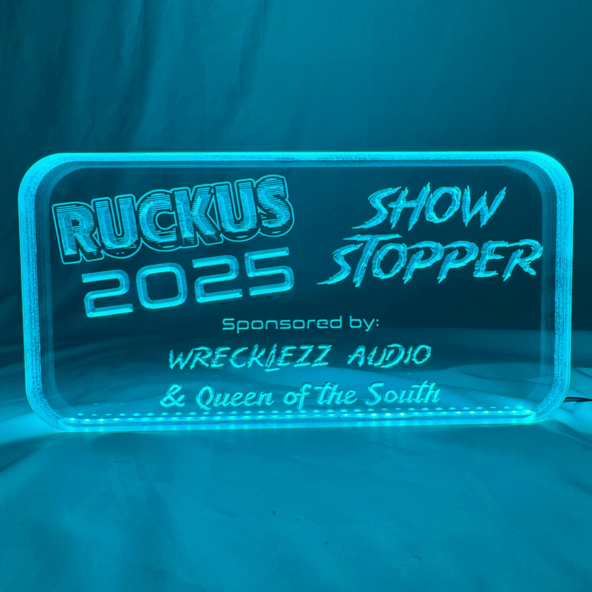 Sound Authority Plexiglass - 10" x 5" 3D Engraved Acrylic Window For Subwoofer Box - EZ DB's Designs
