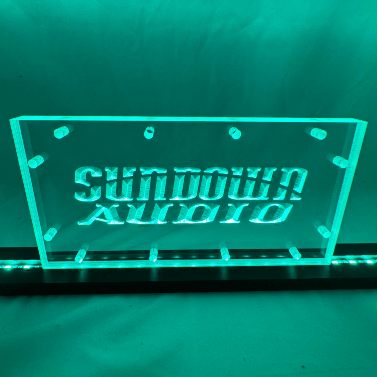 Sound Authority Plexiglass - 10" x 5" 3D Engraved Acrylic Window For Subwoofer Box - EZ DB's Designs
