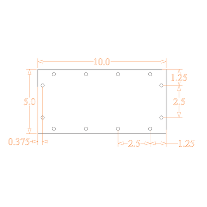 Sound Authority Plexiglass - 10" x 5" Blank Acrylic Window For Subwoofer Box