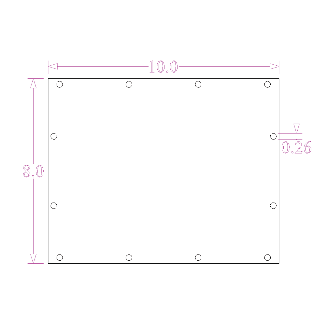 Sound Authority Plexiglass - 10" x 8" 3D Engraved Acrylic Window For Subwoofer Box