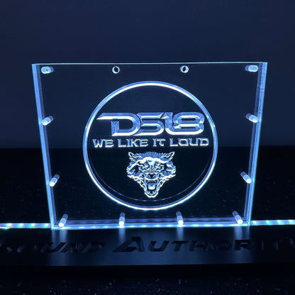 Sound Authority Plexiglass - 10" x 8" 3D Engraved Acrylic Window For Subwoofer Box
