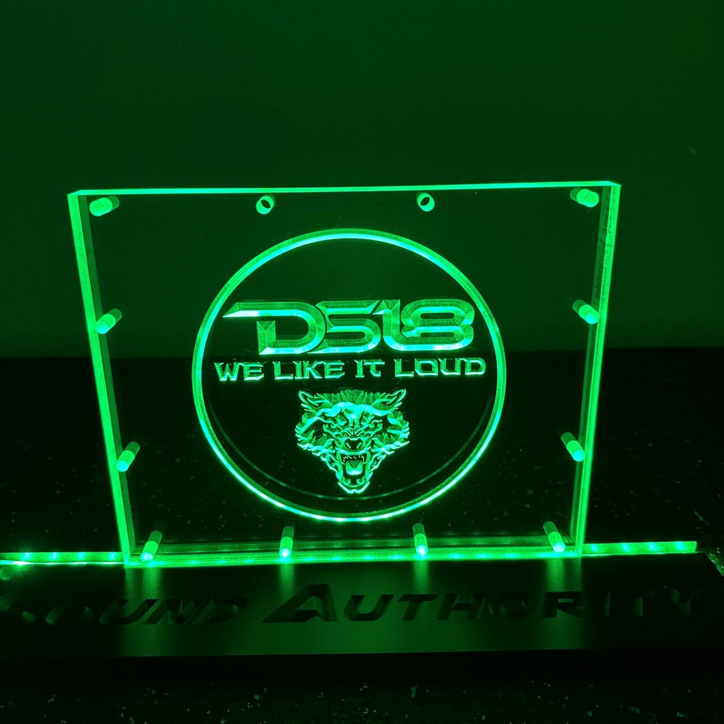 Sound Authority Plexiglass - 10" x 8" 3D Engraved Acrylic Window For Subwoofer Box