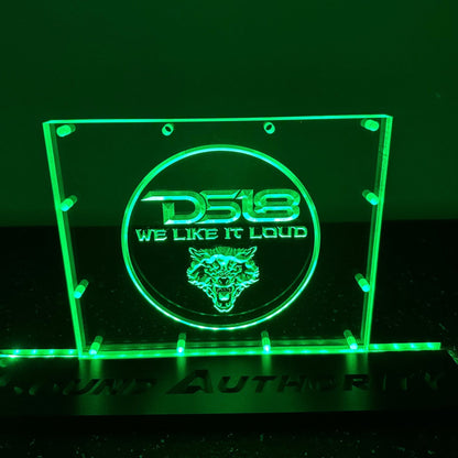 Sound Authority Plexiglass - 10" x 8" 3D Engraved Acrylic Window For Subwoofer Box