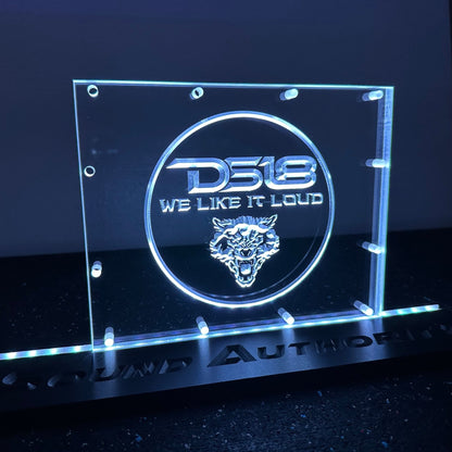 Sound Authority Plexiglass - 10" x 8" 3D Engraved Acrylic Window For Subwoofer Box