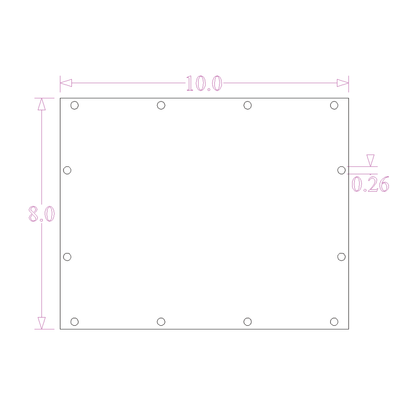 Sound Authority Plexiglass - 10" x 8" Blank Acrylic Window For Subwoofer Box