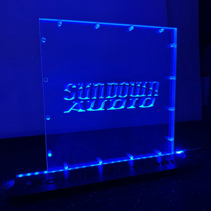Sound Authority Plexiglass - 12" x 12" 3D Engraved Acrylic Window For Subwoofer Box