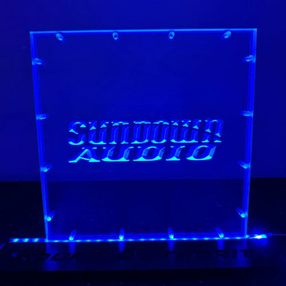 Sound Authority Plexiglass - 12" x 12" 3D Engraved Acrylic Window For Subwoofer Box
