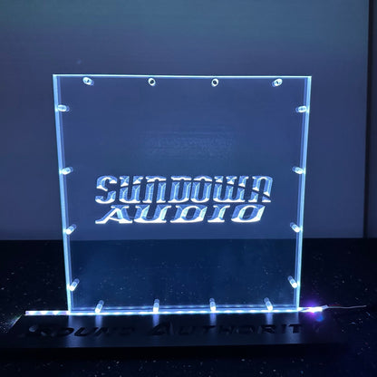 Sound Authority Plexiglass - 12" x 12" 3D Engraved Acrylic Window For Subwoofer Box