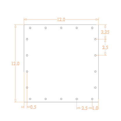 Sound Authority Plexiglass - 12" x 12" Blank Acrylic Window For Subwoofer Box