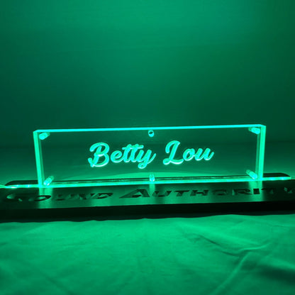 Sound Authority Plexiglass - 12" x 3" 3D Engraved Acrylic Window For Subwoofer Box