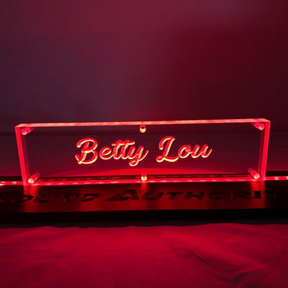 Sound Authority Plexiglass - 12" x 3" 3D Engraved Acrylic Window For Subwoofer Box