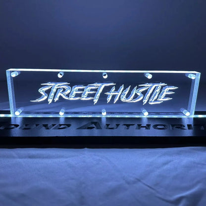 Sound Authority Plexiglass - 12" x 3" 3D Engraved Acrylic Window For Subwoofer Box