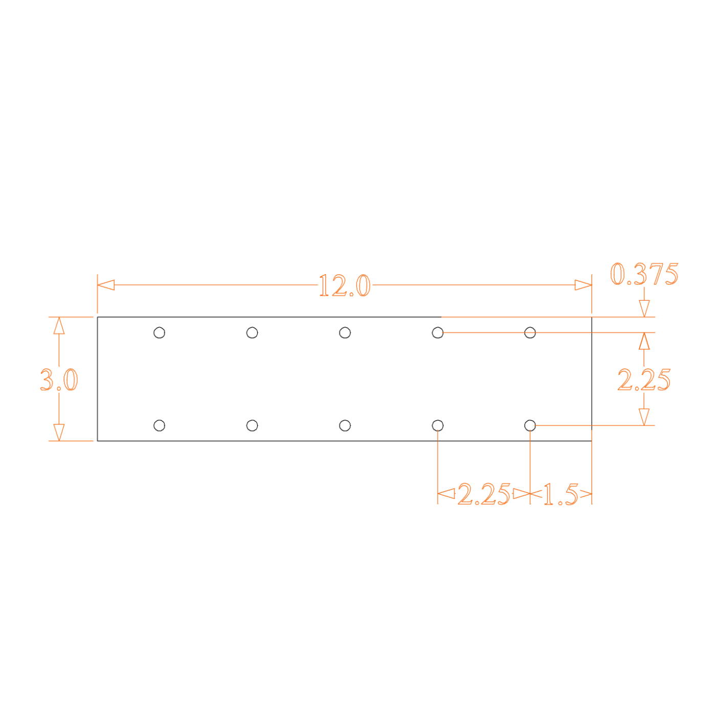 Sound Authority Plexiglass - 12" x 3" Blank Acrylic Window For Subwoofer Box