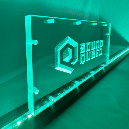 Sound Authority Plexiglass - 12" x 6" 3D Engraved Acrylic Window For Subwoofer Box - EZ DB's Designs