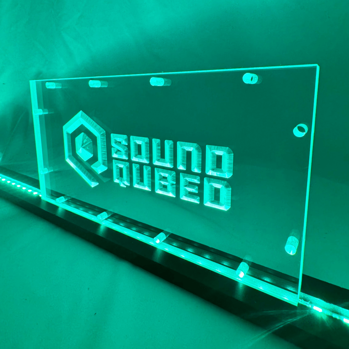Sound Authority Plexiglass - 12" x 6" 3D Engraved Acrylic Window For Subwoofer Box - EZ DB's Designs