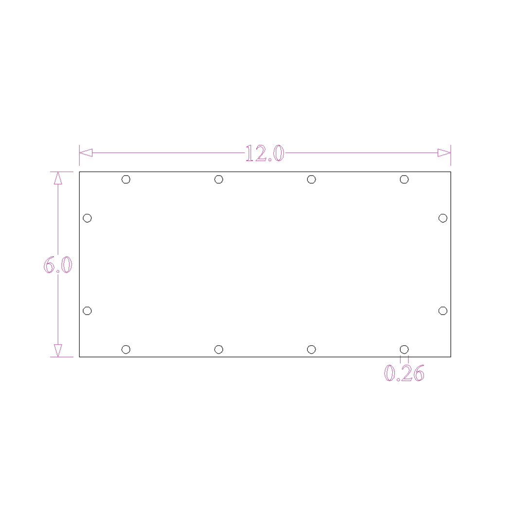Sound Authority Plexiglass - 12" x 6" 3D Engraved Acrylic Window For Subwoofer Box