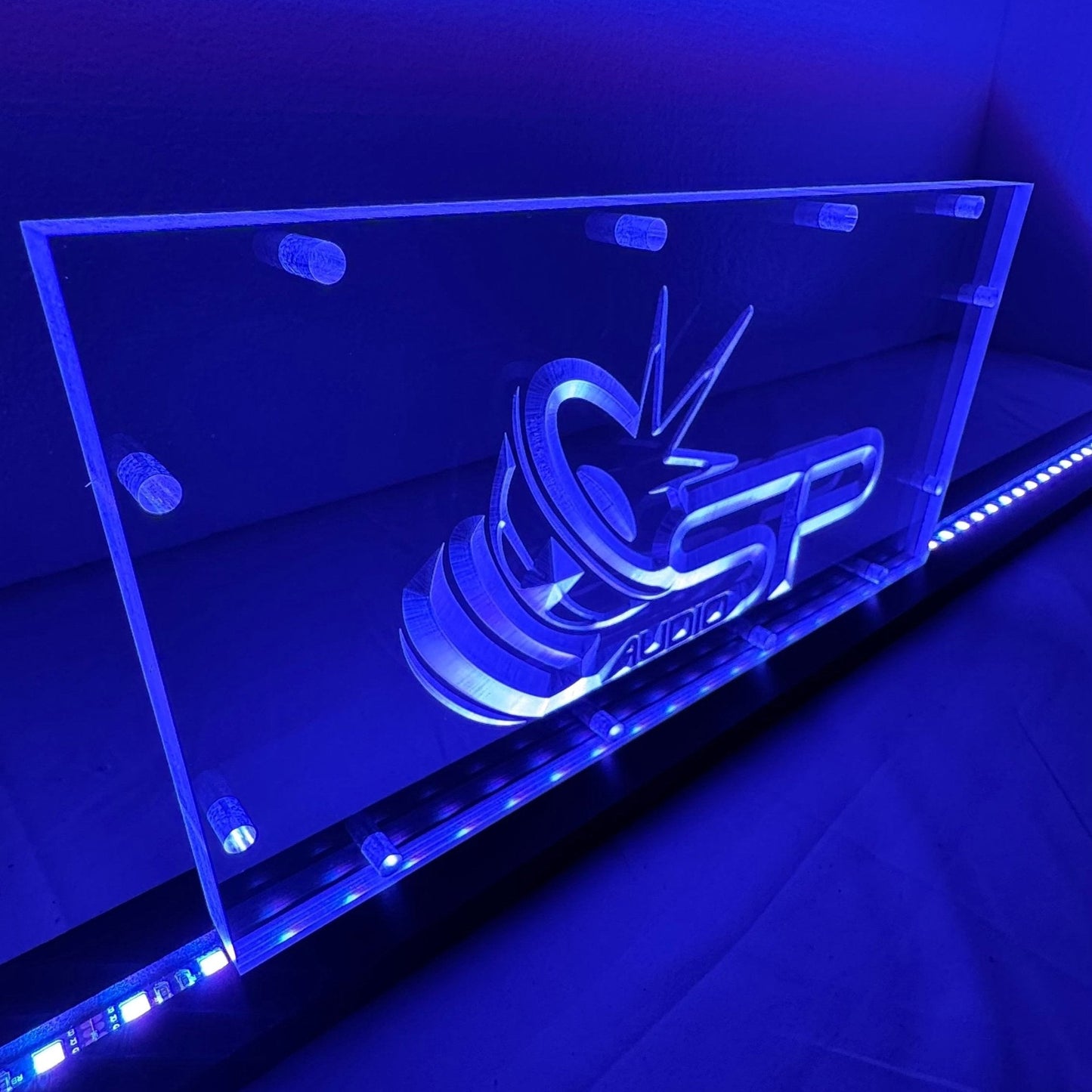 Sound Authority Plexiglass - 12" x 6" 3D Engraved Acrylic Window For Subwoofer Box