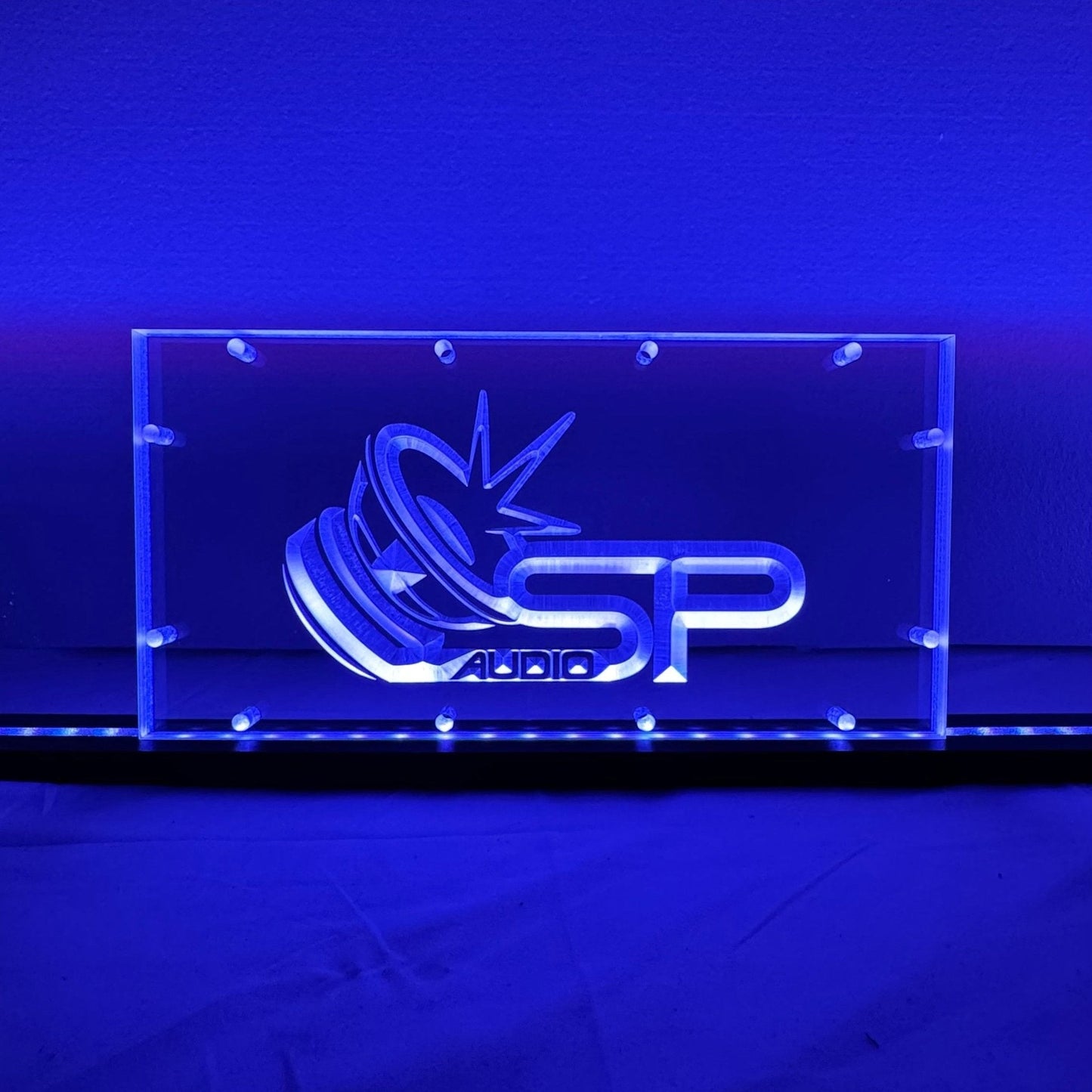 Sound Authority Plexiglass - 12" x 6" 3D Engraved Acrylic Window For Subwoofer Box