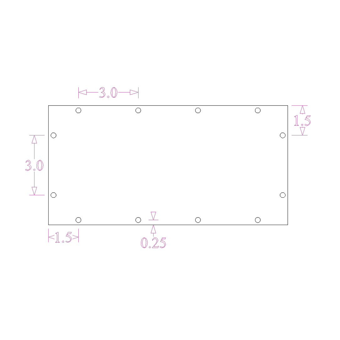 Sound Authority Plexiglass - 12" x 6" Blank Acrylic Window For Subwoofer Box