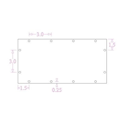 Sound Authority Plexiglass - 12" x 6" Blank Acrylic Window For Subwoofer Box