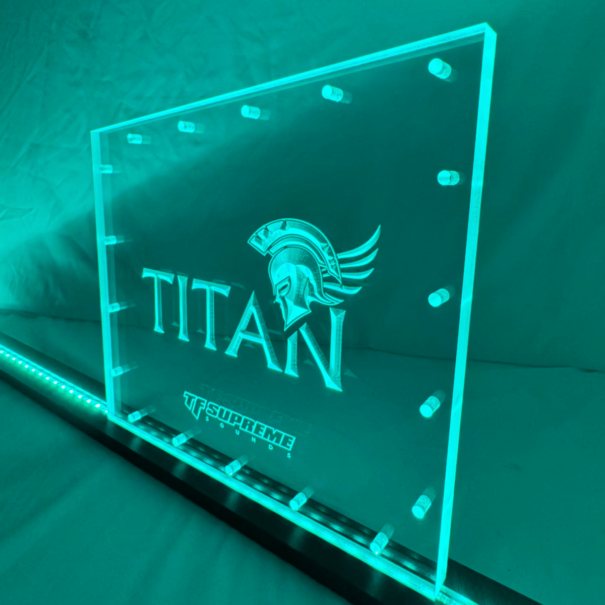 Sound Authority Plexiglass - 12" x 8" 3D Engraved Acrylic Window For Subwoofer Box - EZ DB's Designs