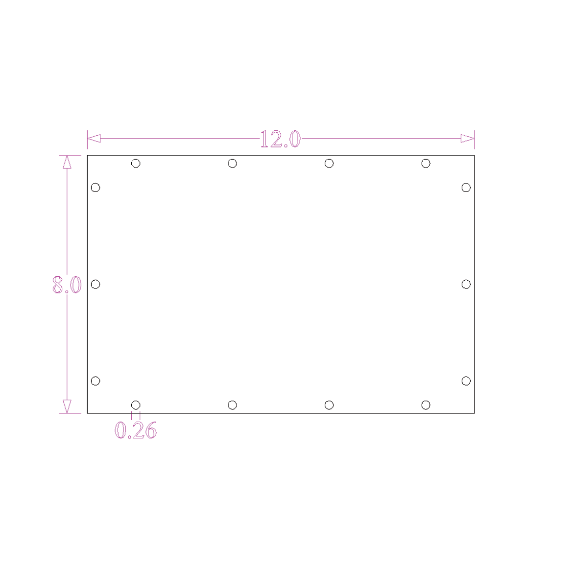Sound Authority Plexiglass - 12" x 8" 3D Engraved Acrylic Window For Subwoofer Box