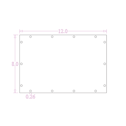 Sound Authority Plexiglass - 12" x 8" Blank Acrylic Window For Subwoofer Box