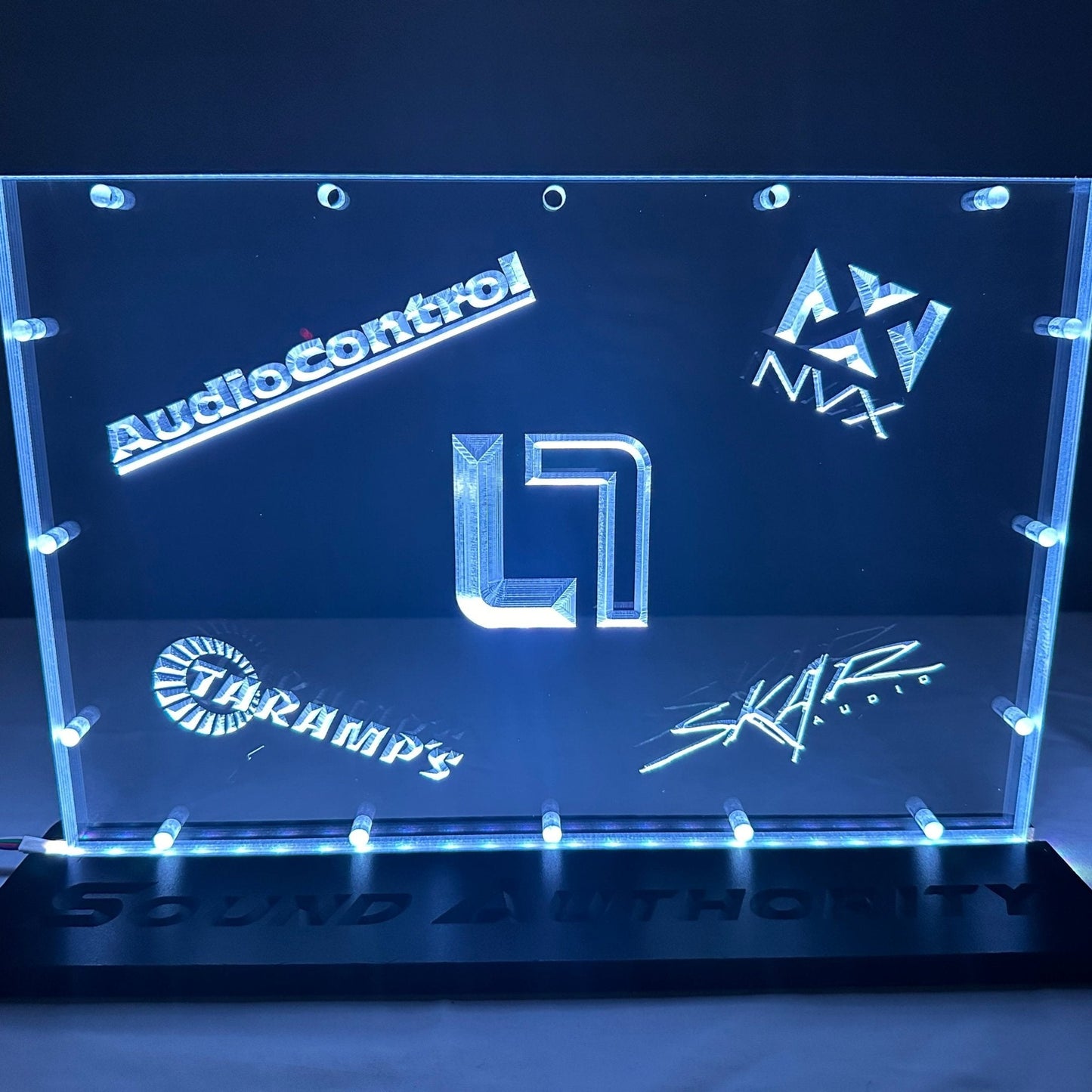 Sound Authority Plexiglass - 15" x 10" 3D Engraved Acrylic Window For Subwoofer Box
