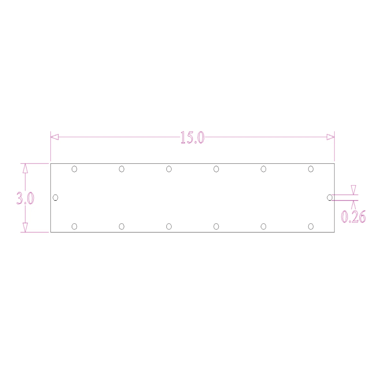 Sound Authority Plexiglass - 15" x 3" 3D Engraved Acrylic Window For Subwoofer Box