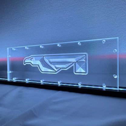 Sound Authority Plexiglass - 15" x 5" 3D Engraved Acrylic Window For Subwoofer Box