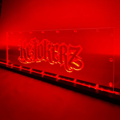 Sound Authority Plexiglass - 18" x 6" 3D Engraved Acrylic Window For Subwoofer Box