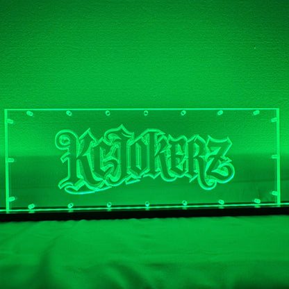 Sound Authority Plexiglass - 18" x 6" 3D Engraved Acrylic Window For Subwoofer Box