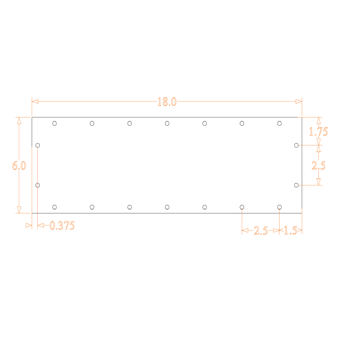 Sound Authority Plexiglass - 18" x 6" Blank Acrylic Window For Subwoofer Box