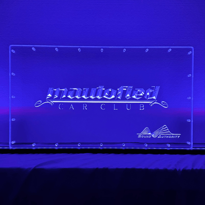 Sound Authority Plexiglass - 20" x 10" 3D Engraved Acrylic Window For Subwoofer Box - EZ DB's Designs