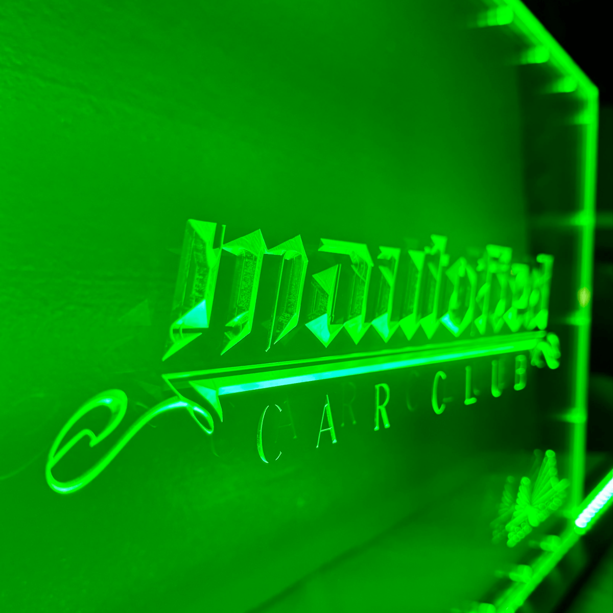 Sound Authority Plexiglass - 20" x 10" 3D Engraved Acrylic Window For Subwoofer Box - EZ DB's Designs