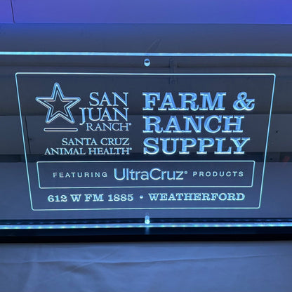 Sound Authority Plexiglass - 20" x 10" 3D Engraved Acrylic Window For Subwoofer Box