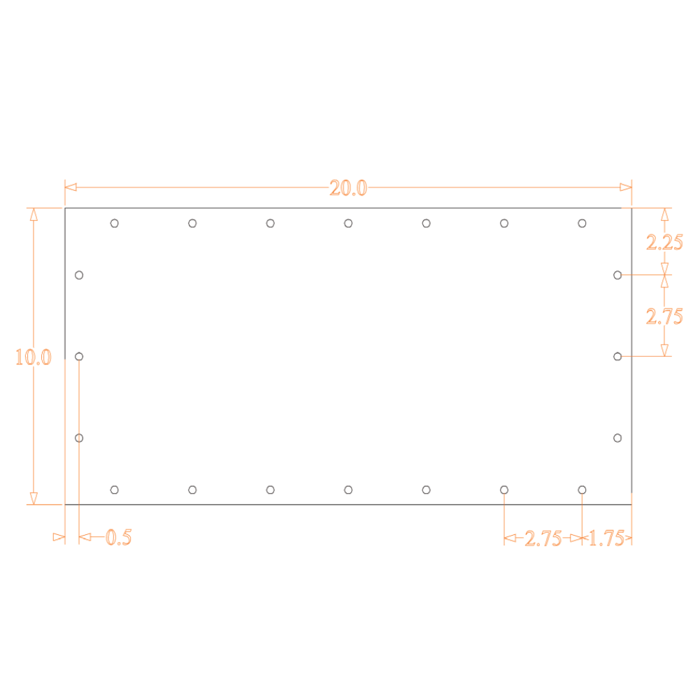 Sound Authority Plexiglass - 20" x 10" 3D Engraved Acrylic Window For Subwoofer Box