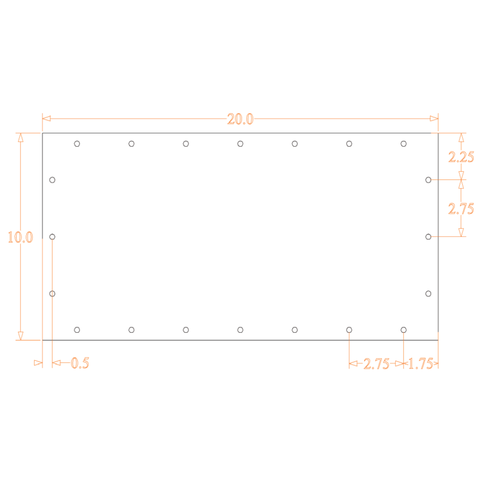 Sound Authority Plexiglass - 20" x 10" Blank Acrylic Window For Subwoofer Box