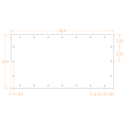 Sound Authority Plexiglass - 20" x 10" Blank Acrylic Window For Subwoofer Box