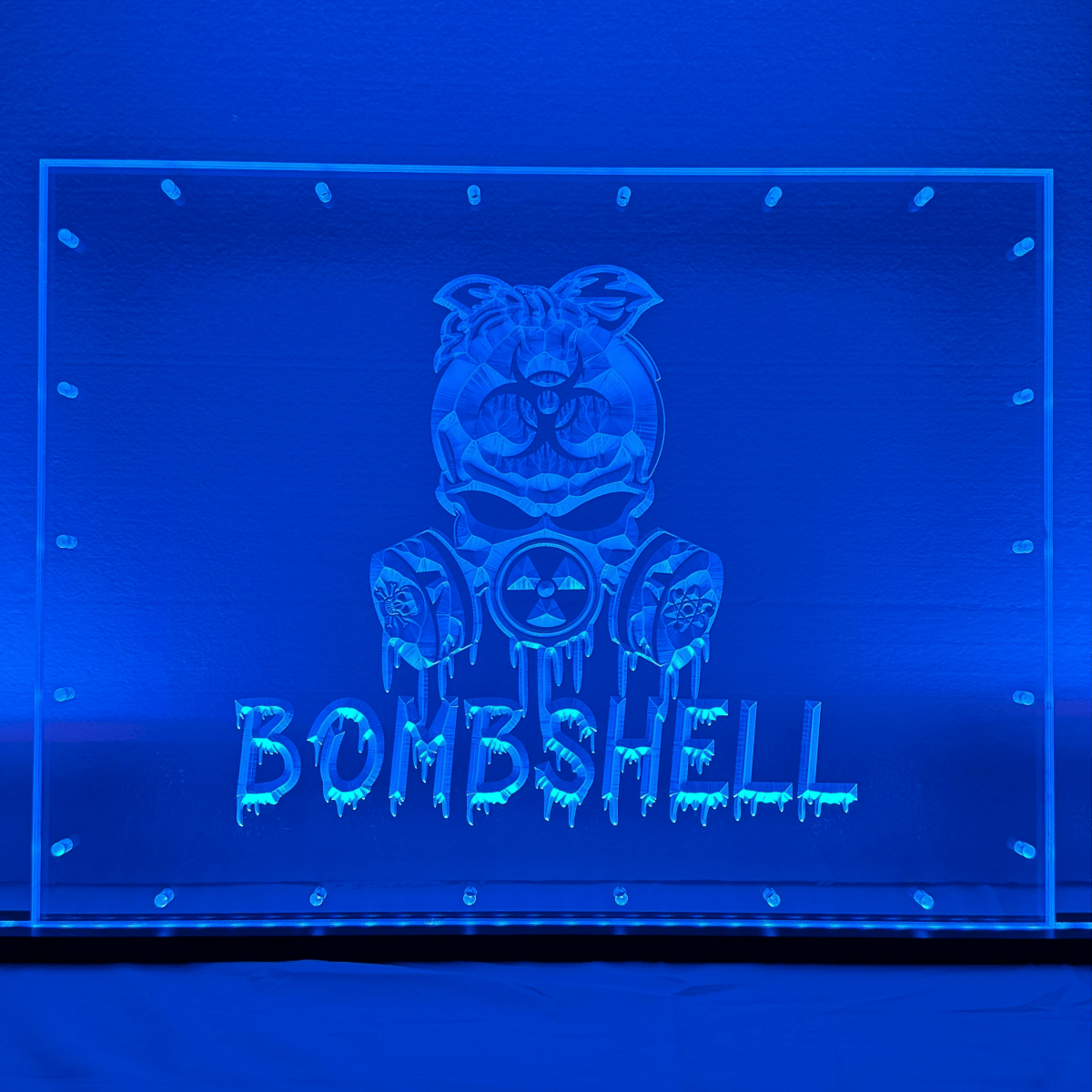 Sound Authority Plexiglass - 20" x 15" 3D Engraved Acrylic Window For Subwoofer Box - EZ DB's Designs