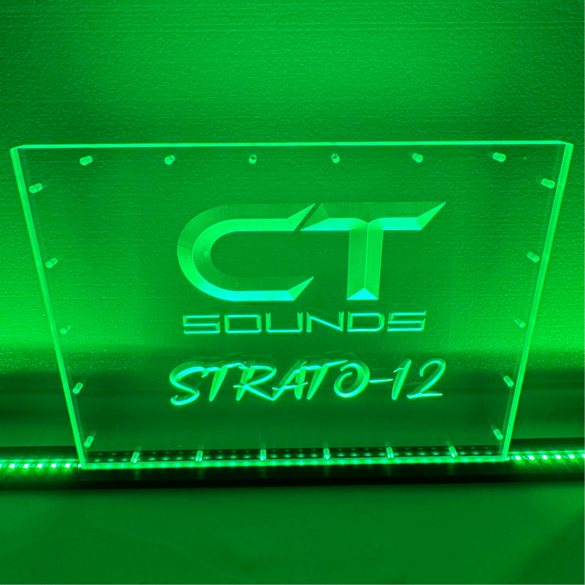 Sound Authority Plexiglass - 20" x 15" 3D Engraved Acrylic Window For Subwoofer Box - EZ DB's Designs