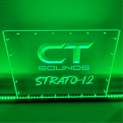 Sound Authority Plexiglass - 20" x 15" 3D Engraved Acrylic Window For Subwoofer Box - EZ DB's Designs