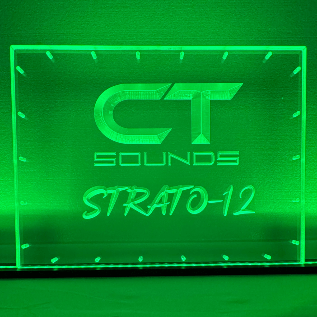 Sound Authority Plexiglass - 20" x 15" 3D Engraved Acrylic Window For Subwoofer Box - EZ DB's Designs