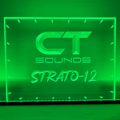 Sound Authority Plexiglass - 20" x 15" 3D Engraved Acrylic Window For Subwoofer Box - EZ DB's Designs